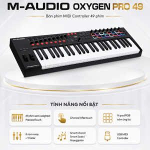 m audio oxygenpro49 ban phim midi controler 49