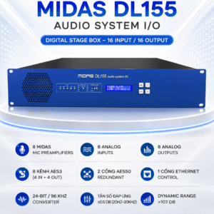 midas dl155 stage boxes