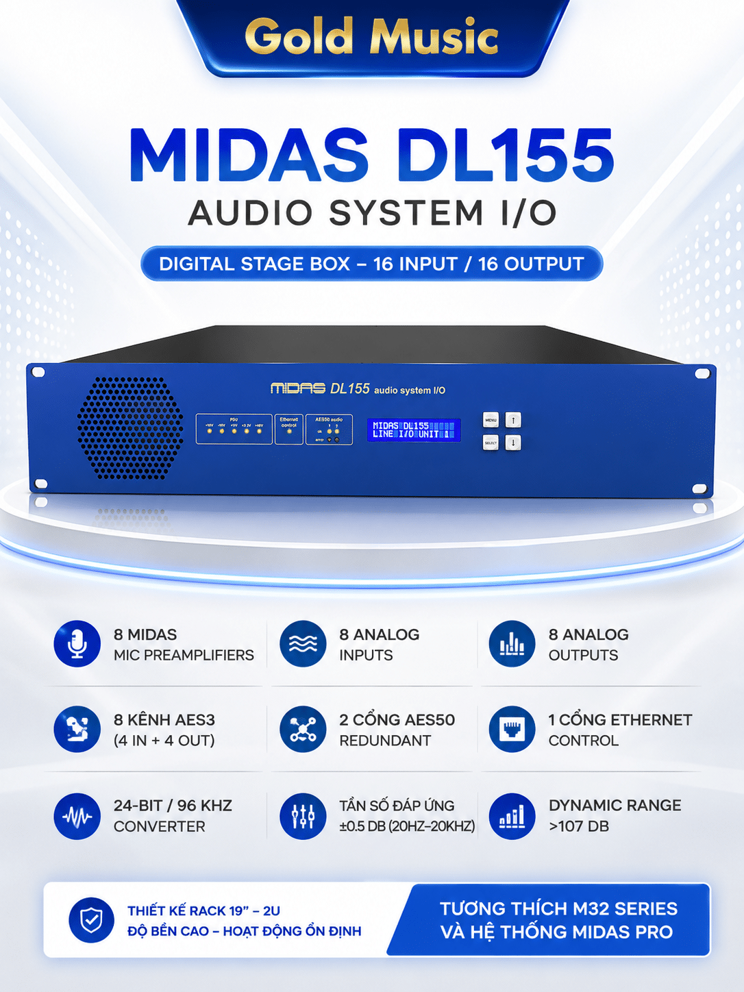 Midas DL155 Stage Boxes midas dl155 stage boxes