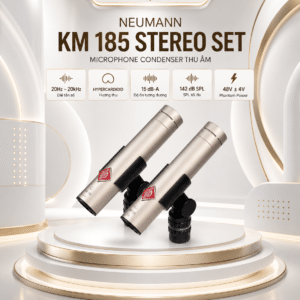neumann km 185 stereo set microphone condenser thu am