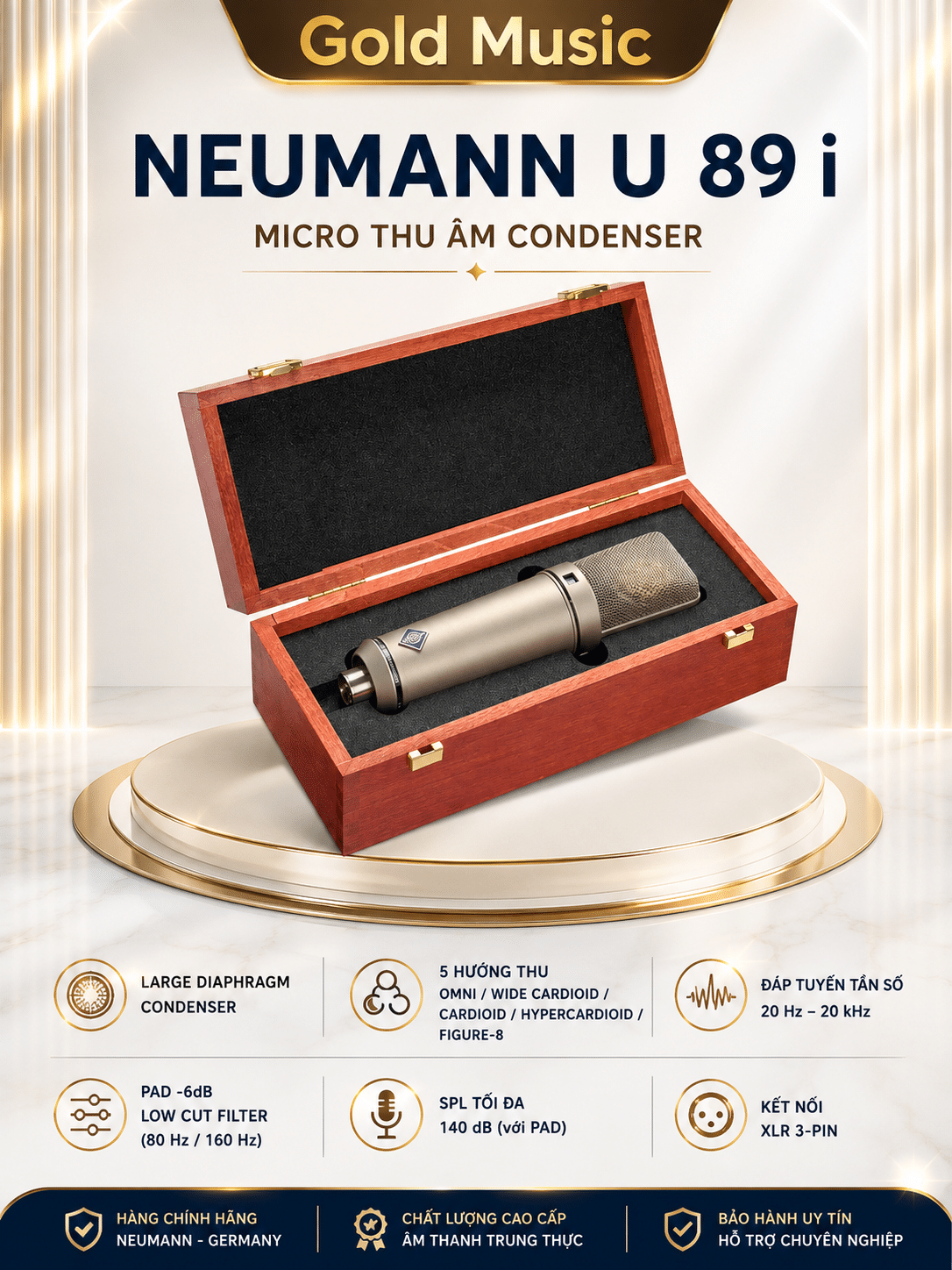 Neumann U 89 i Micro Thu Âm Condenser neumann u 89 i micro thu condenser