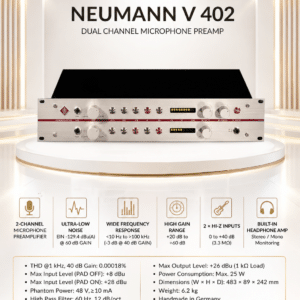 neumann v 402 dual channel microphone preamp