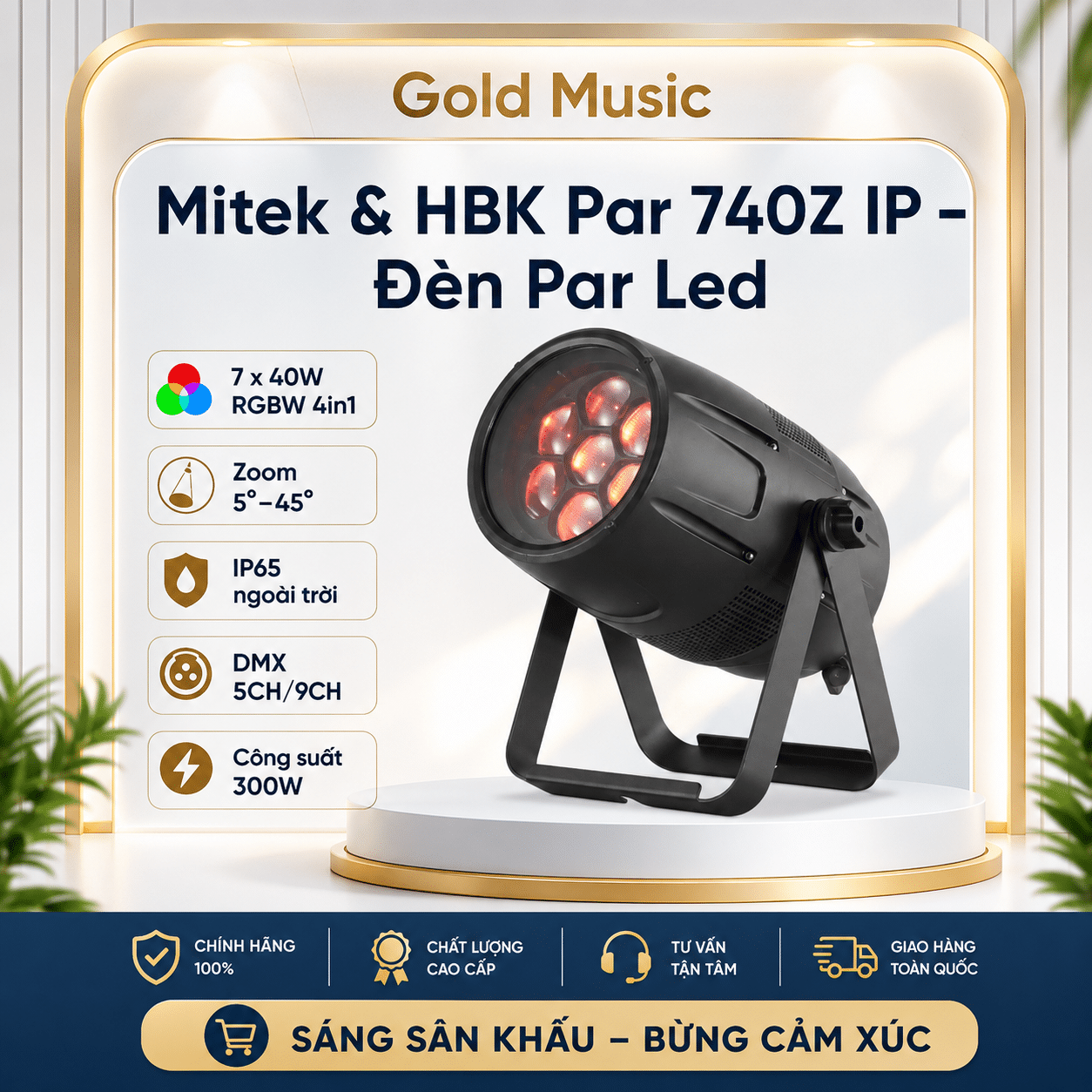 Par 740Z IP – Đèn Par Led Mitek & HBK par 740z ip den led mitek and hbk