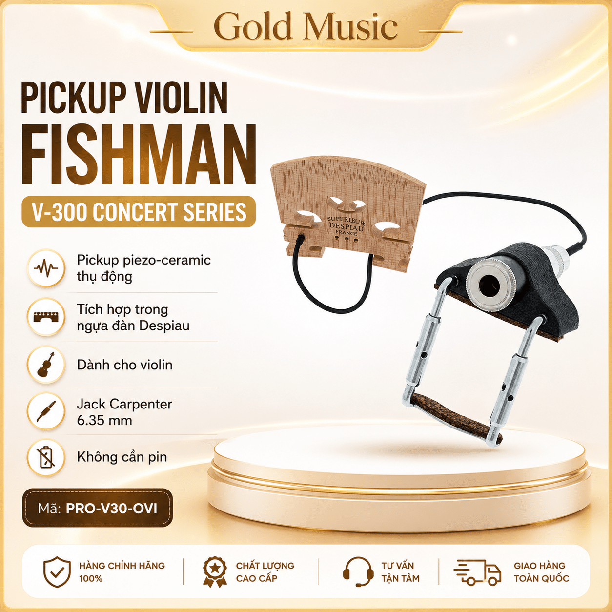 Pickup Violin Fishman V-300 Concert Series pickup violin fishman v 300