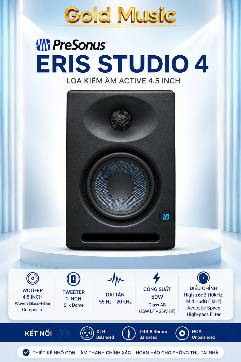 Presonus Eris Studio 4 – Loa Kiểm Âm 4 inch presonus eris studio 4 loa kiem 4