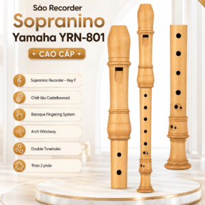 sao recorder sopranino yamaha yrn 801 cao cap
