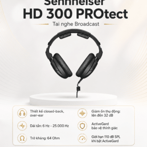Sennheiser HD 300 PROtect Tai nghe Broadcast sennheiser hd 300 protect tai nghe broadcast