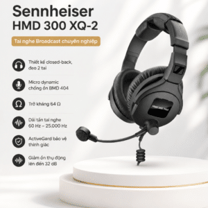 sennheiser hmd 300 xq 2 tai nghe broadcast