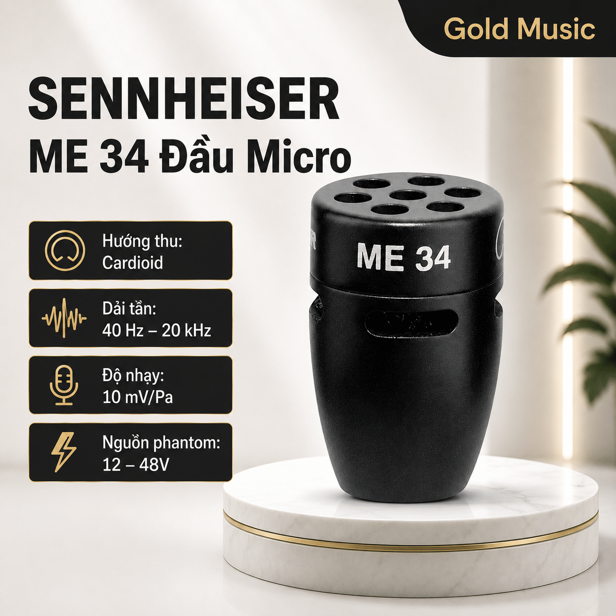 SENNHEISER ME 34 Đầu micro sennheiser me 34 dau micro