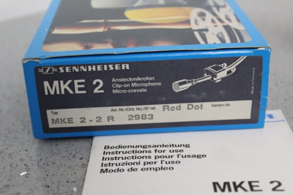 sennheiser mke 2 black 3 pin micro lavalier 1