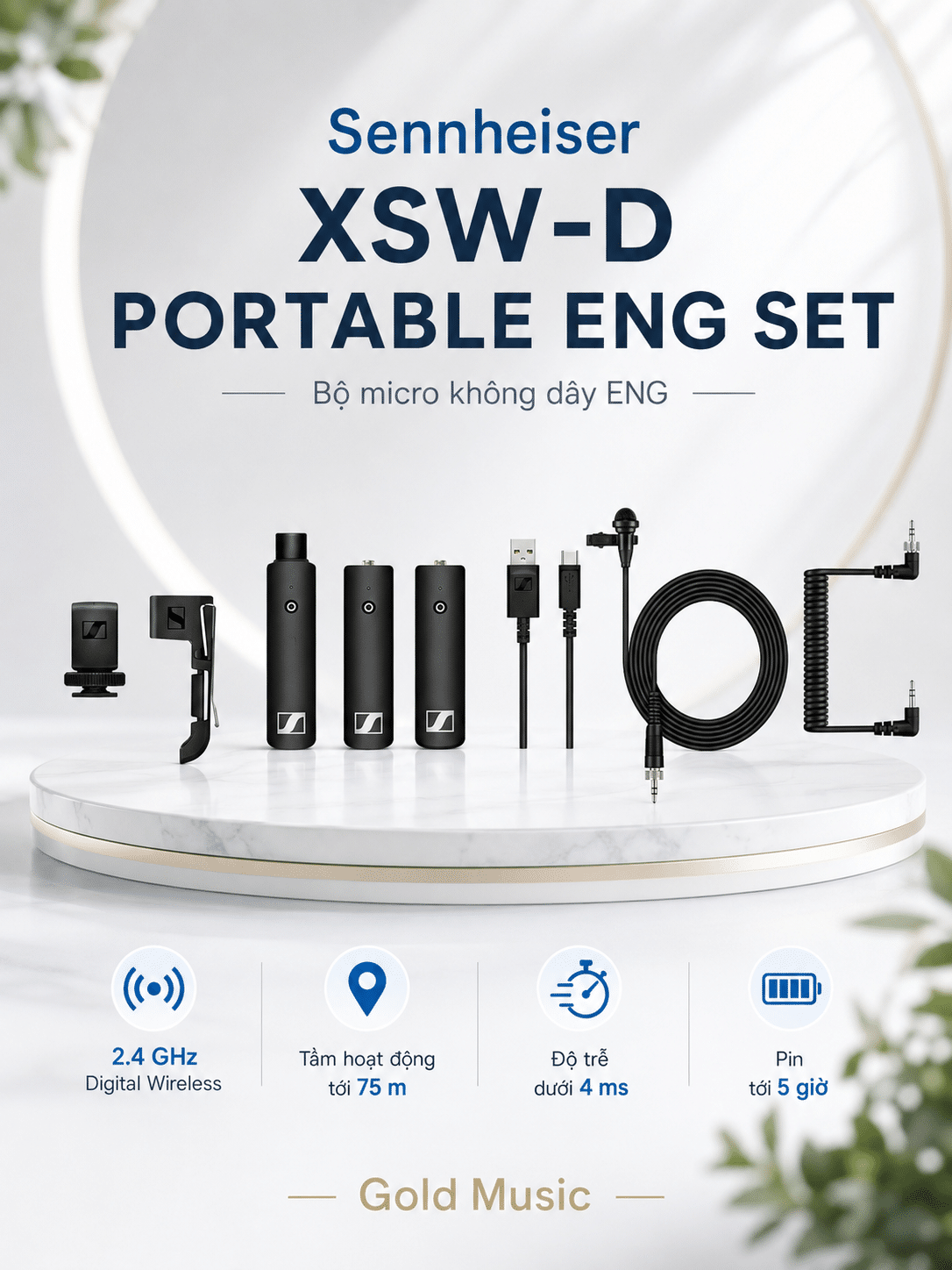 Sennheiser XSW-D PORTABLE ENG SET Bộ micro không dây ENG XSW-D sennheiser xsw d portable eng set micro