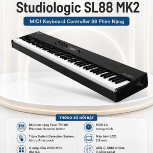 studiologic sl88 mk2 midi keyboard controller 88 phim nang4