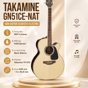 takamine gn51ce nat dan guitar acoustic