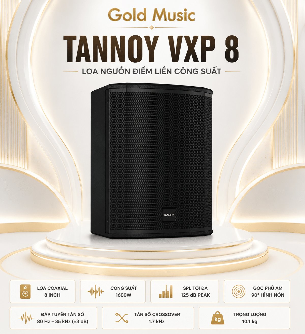 Tannoy VXP 8 Loa Nguồn Điểm Liền Công Suất tannoy vxp 8 loa nguon diem