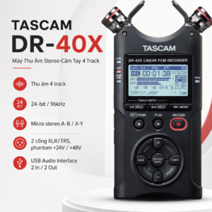 tascam dr 40x may thu am stereo cam tay 4 track version