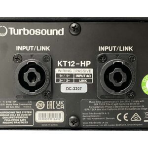 turbosound kt12 hp loa full passive 2000w 12inch 3