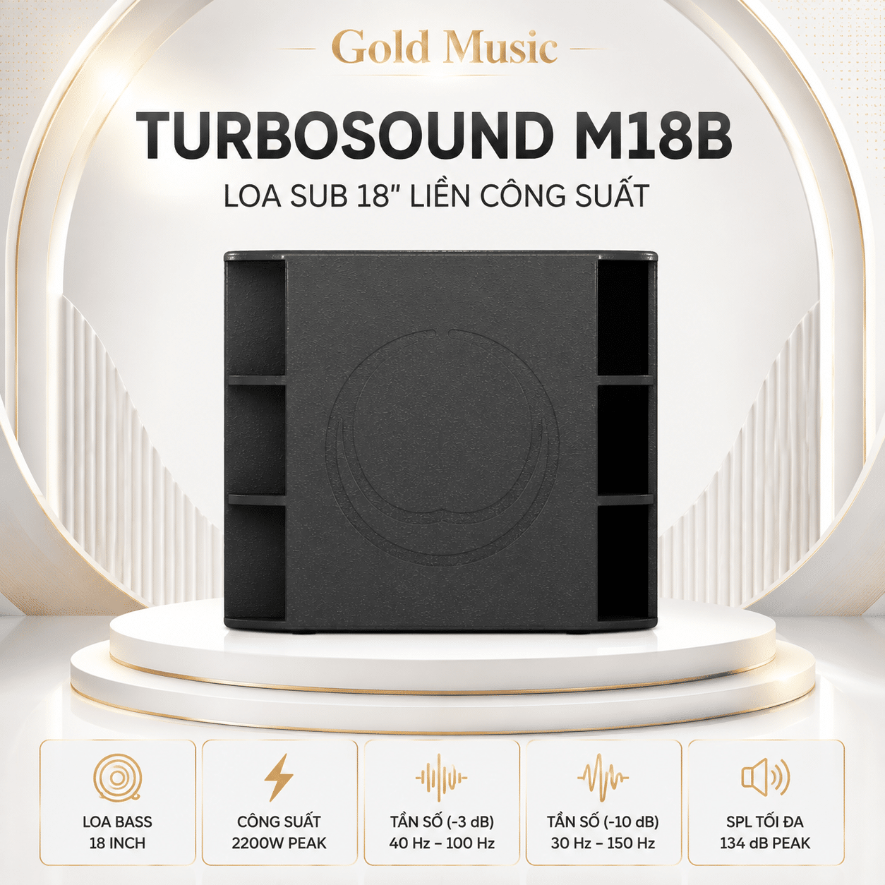 Turbosound M18B Loa Sub 18" Liền Công Suất turbosound m18b loa sub 18