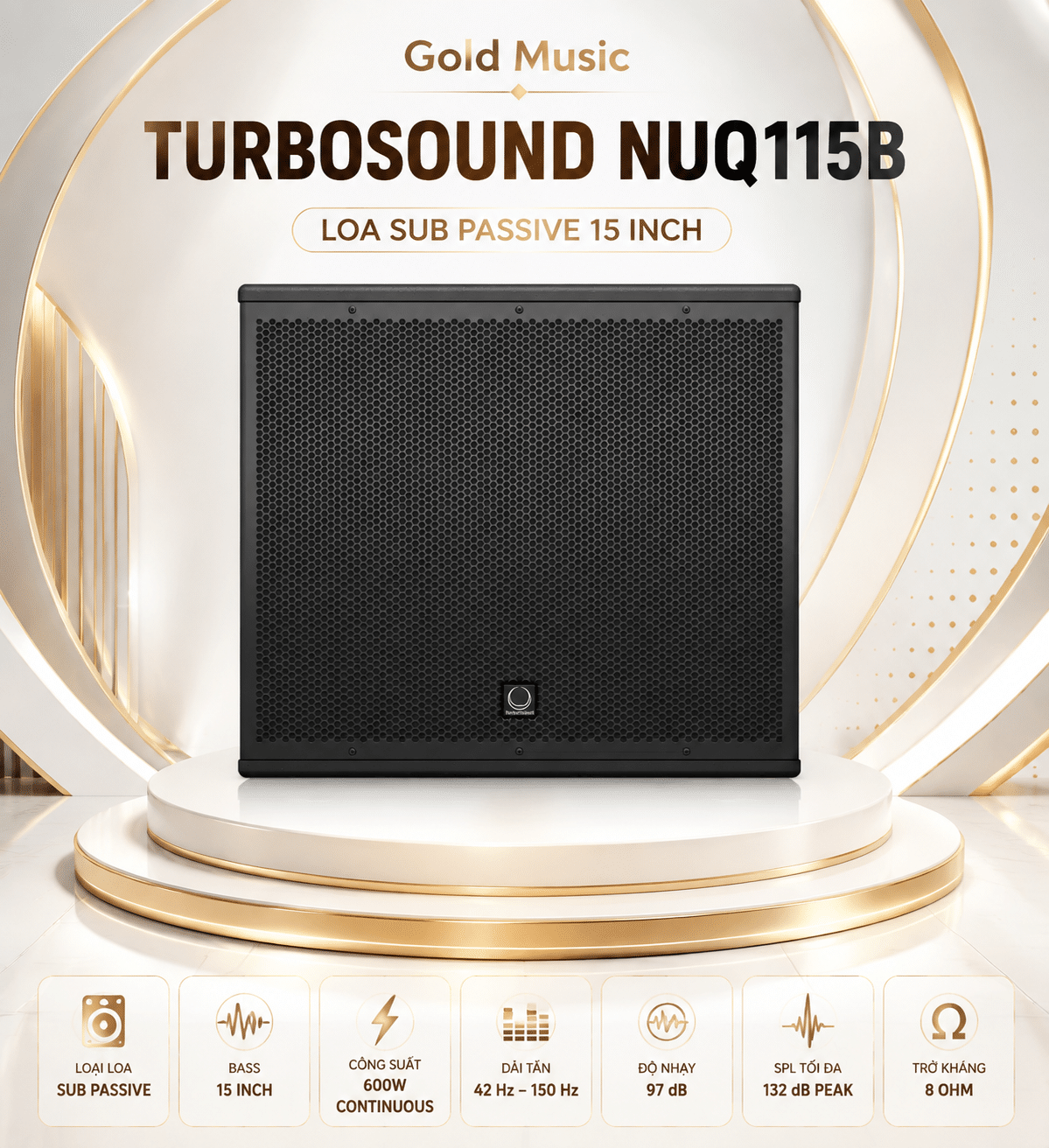 Turbosound NuQ115B Loa Sub Passive 40 | Loa nhà hàng tiệc cưới turbosound nuq115b loa sub passive 40 loa