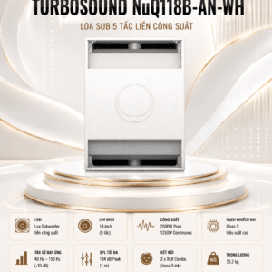 turbosound nuq118b AN WH 3