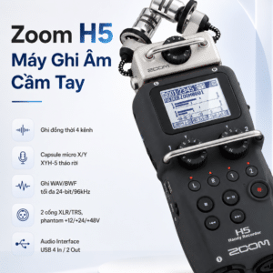 Zoom H5 Máy Ghi Âm Cầm Tay zoom h5 may ghi am cam tay