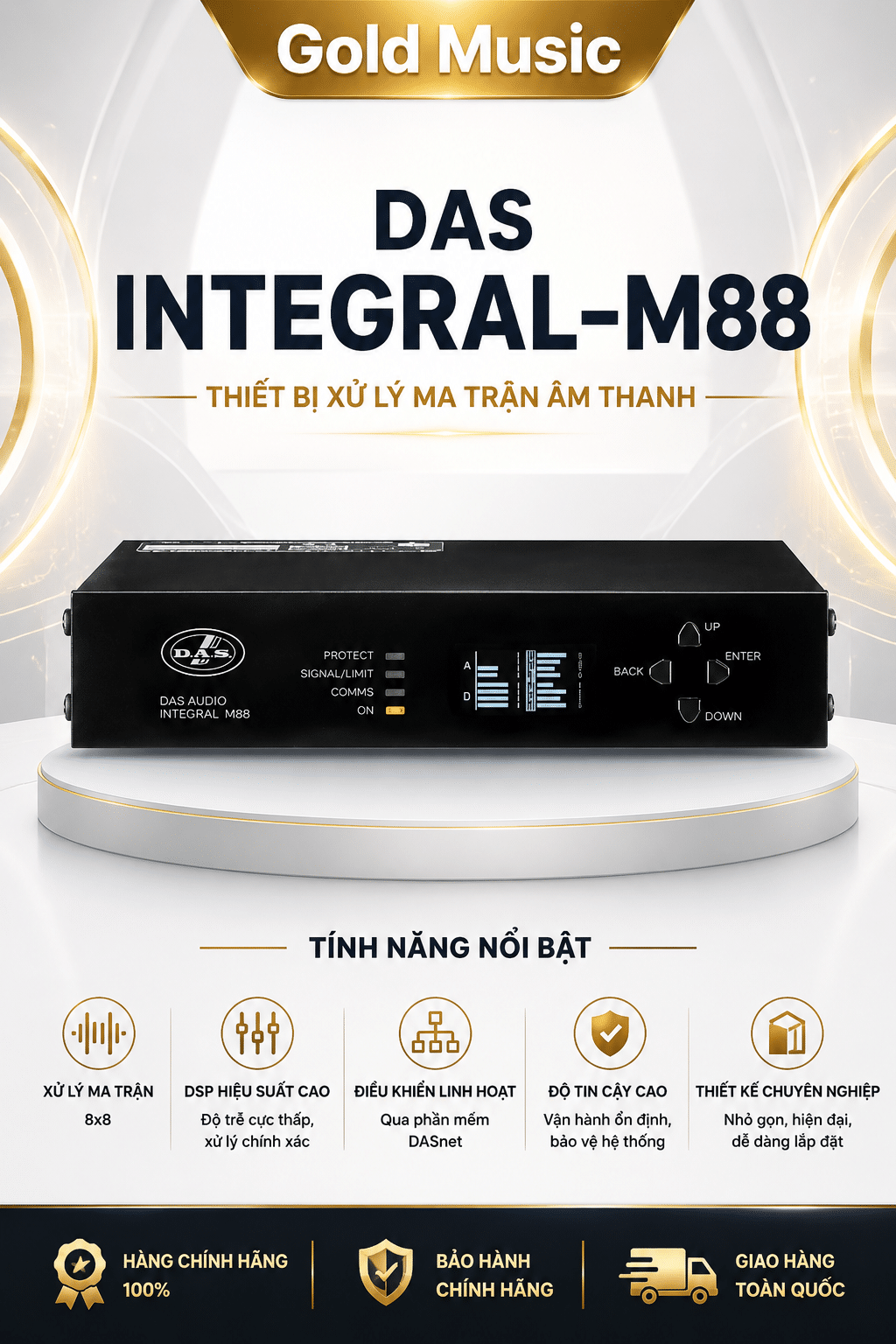DAS INTEGRAL-M88 Thiết bị xử lý ma trận âm thanh das integral m88 thiet bi xu ly