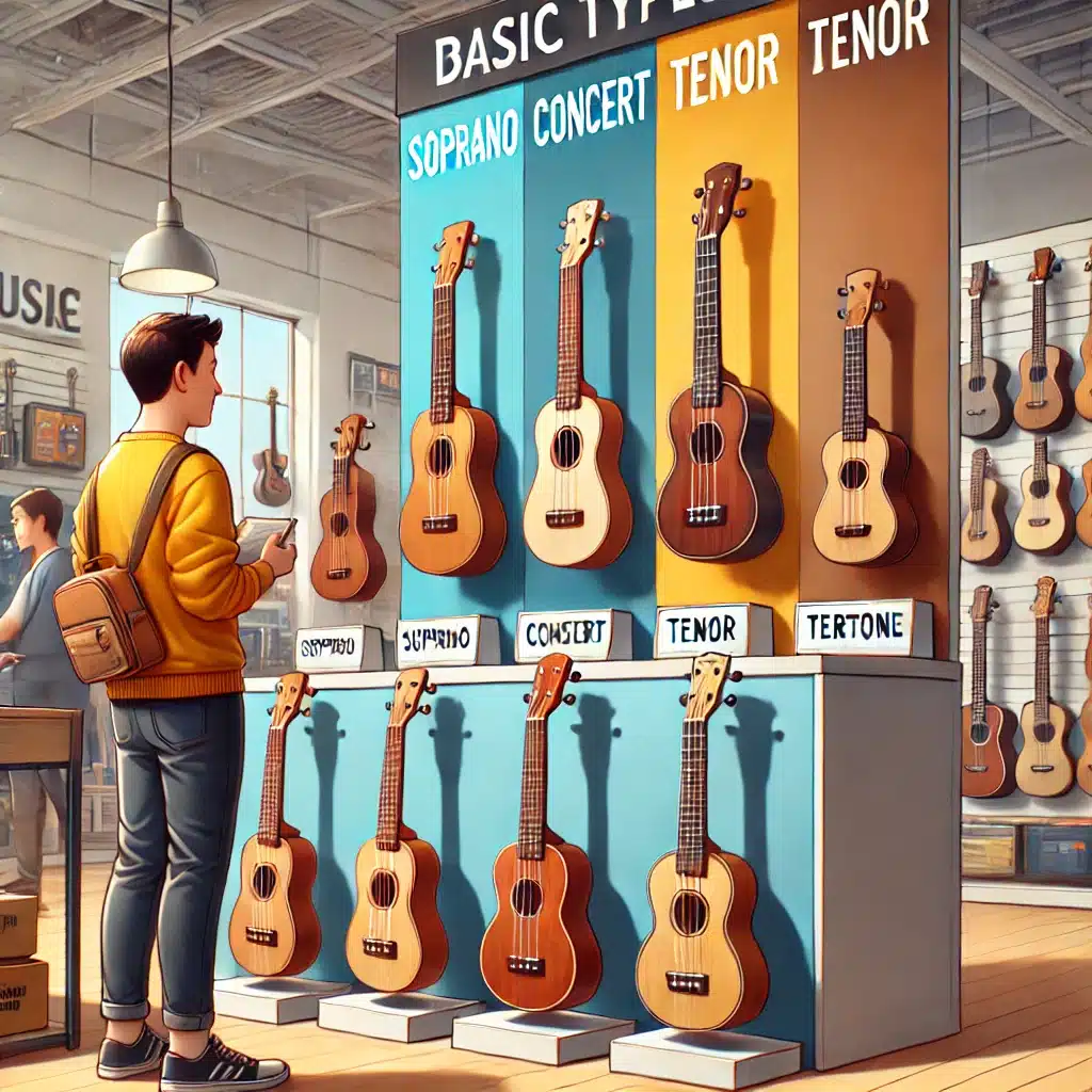hoc cach phan biet cac loai dan ukulele co ban
