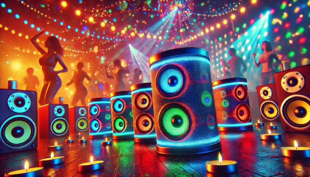 loa bluetooth tich hop den led