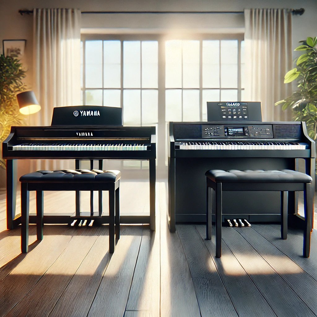 so sanh dan piano yamaha va roland