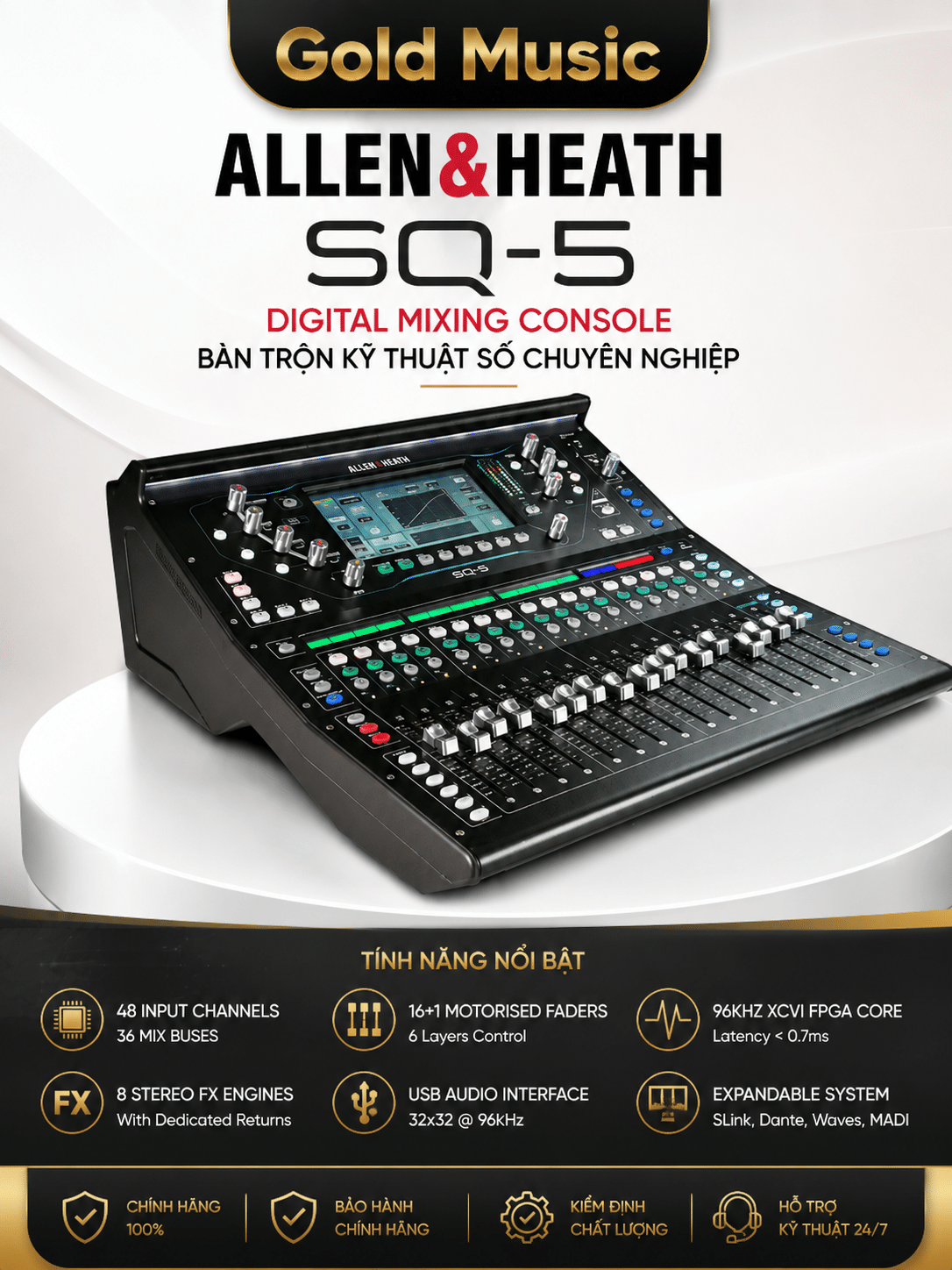 Allen & Heath SQ5 bàn trộn kỹ thuật số chuyên nghiệp allen heath sq5 ban tron ky thuat