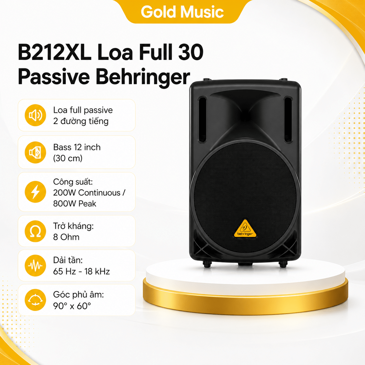 B212XL loa Full 30 Passive Behringer b212xl loa full 30 passive behringer