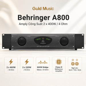 Behringer A800 Amply Công Suất 2 x 400w / 4ohm behringer a800 amply cong suat 2 x 400w 4ohm