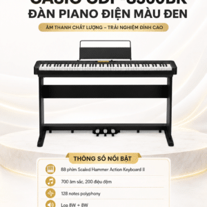CASIO CDP-S360 ĐÀN PIANO ĐIỆN MÀU ĐEN