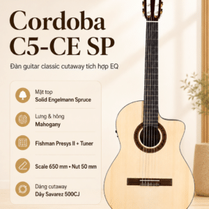 cordoba c5 ce sp guitar classic cutaway eq 4