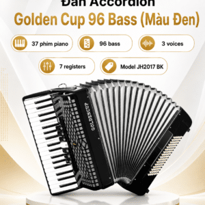 Đàn Accordion Golden Cup 96 Bass (màu đen) dan accordion golden cup 96 bass den