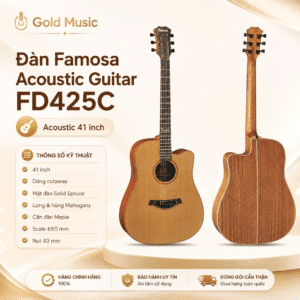 dan famosa acoustic guitar fd425c