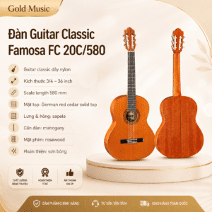 Đàn Guitar Classic Famosa FC 20C/580 dan guitar classic famosa fc 20c 580