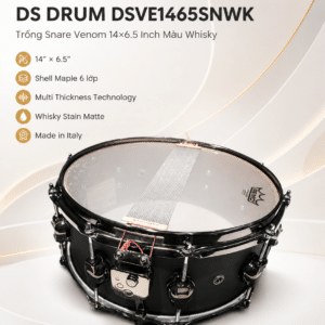 ds drum dsve1465snwk trong rebel custom shop 14x6 inch 3