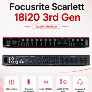 focusrite scarlett 18i20 3nd gen