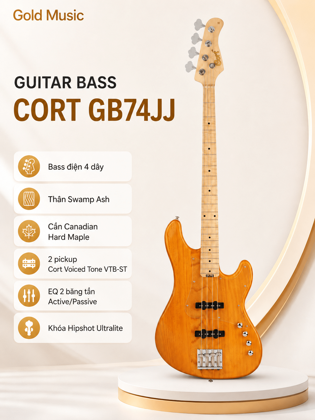 GUITAR BASS CORT GB74JJ guitar bass cort gb74jj