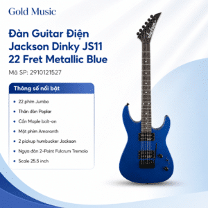 Jackson 2910121527 ĐÀN GUITAR ĐIỆN DINKY JS11 22FRET BLU jackson 2910121527 dan guitar dien dinky js11