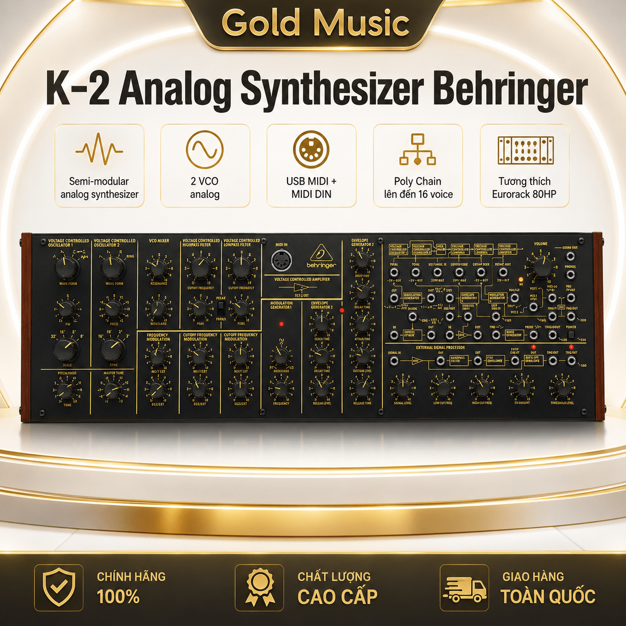 K-2 Analog Synthesizer Behringer k 2 analog synthesizer behringer