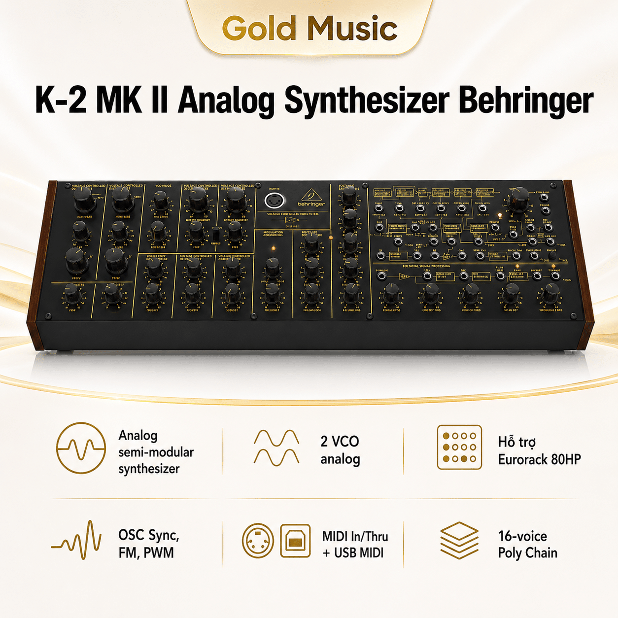 K-2 MK II Analog Synthesizer Behringer k 2 mk ii analog synthesizer behringer