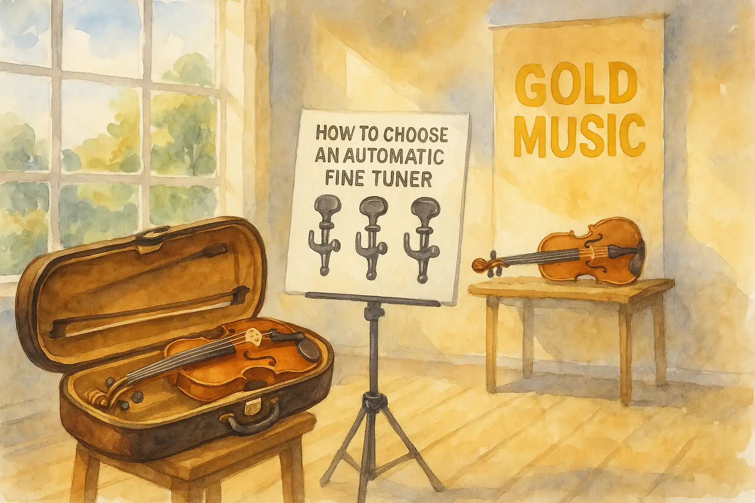 lam sao de chon bo dieu chinh day tu dong cho violin 2