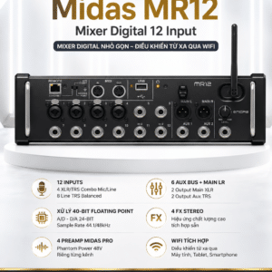 midas mr12 mixer digital 12 input 5