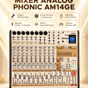 mixer analog phonic am14ge