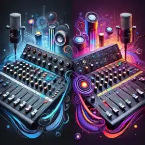 mixer danh cho podcast va livestream