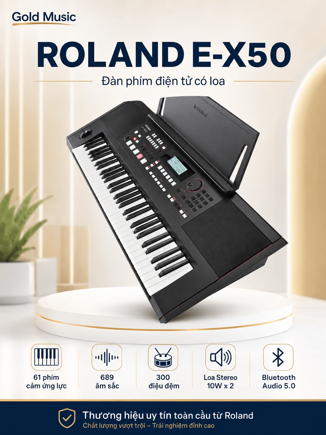 ROLAND E-X50 Đàn phím điện tử có loa roland e x50 dan phim dien loa