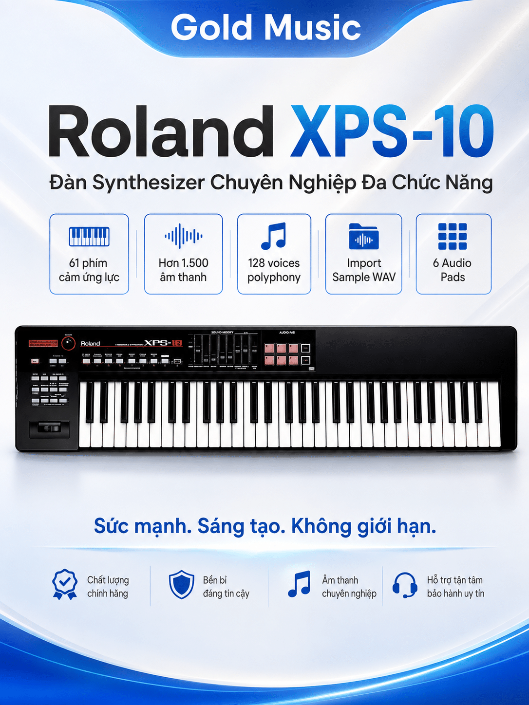 Roland XPS-10 đàn synthesizer chuyên nghiệp đa chức năng roland xps 10 dan synthesizer da chuc