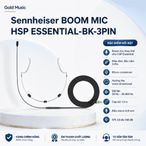 sennheiser boom mic hsp essential be 3pin