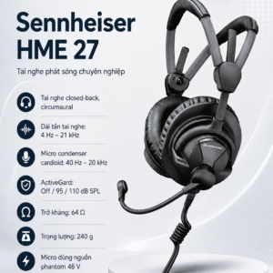 sennheiser hme 27 tai nghe phat song chuyen nghiep